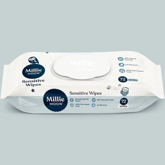 Millie Moon Sensitive Wipes 72 Count