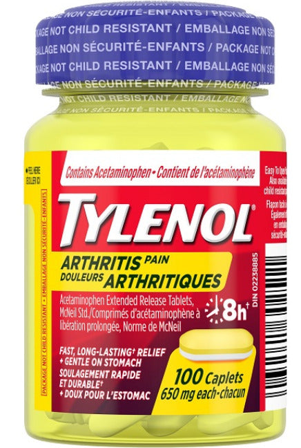 Tylenol Arthritis Pain Caplets 100 Count