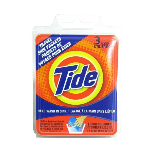 Tide Liquid Travel Sink Packets 3 Count