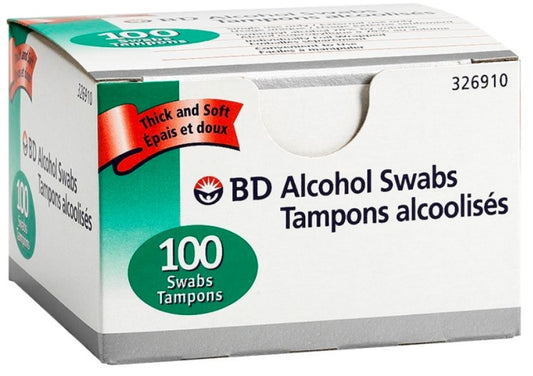 BD Single Use Alcohol Swabs 100 Count