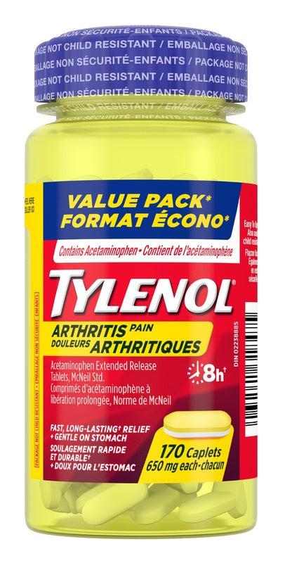 Tylenol Arthritis Pain Caplets 170 Count