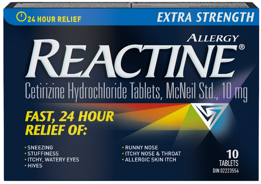 Reactine Extra Strength 10 Tablets 10 Tablets