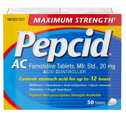 Pepcid AC Maximum Strength Tablets 50 Tablets