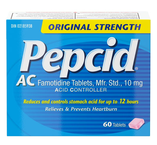 Pepcid AC Original Strength Tablets 60 Tablets
