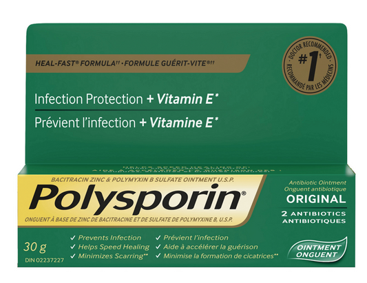 Polysporin Original Antibiotic Ointment Heal-Fast Formula, 30g 30 g