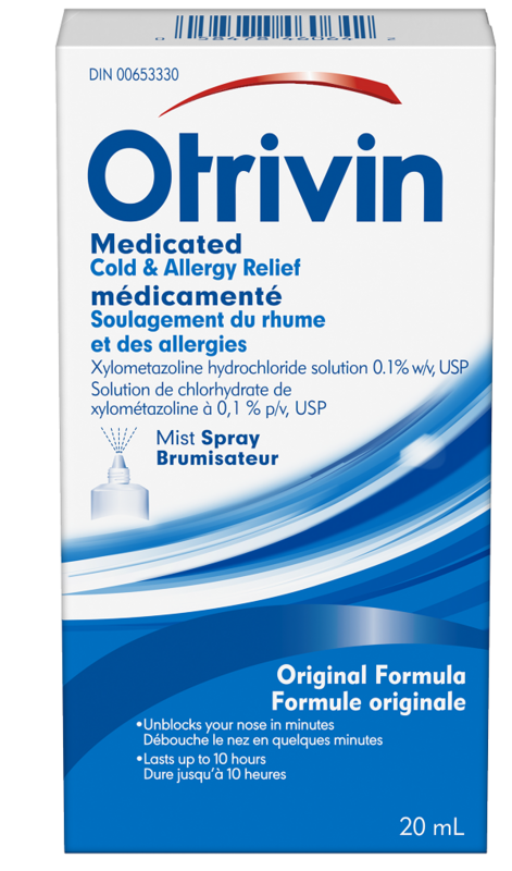 Otrivin Medicated Cold & Allergy Relief Spray 20 ml
