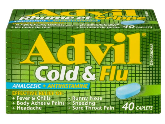 Advil Cold & Flu Caplets 40 Caplets