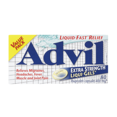 Advil Extra Strength 400mg Liqui-Gels Solubilized Ibuprofen 80 Count