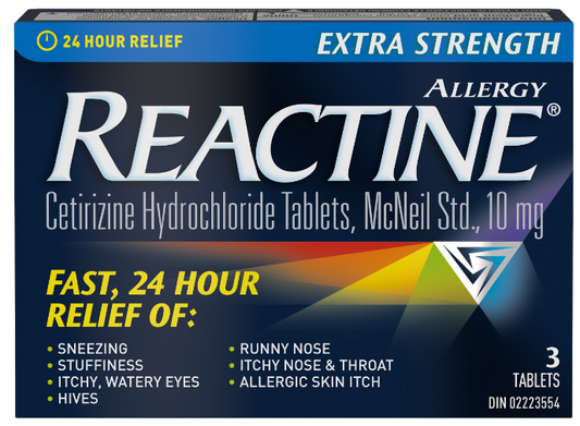 Reactine Extra Strength 3 Tablets 3 Tablets
