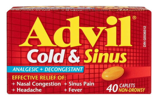 Advil Cold & Sinus Caplets Non-Drowsy 40 Caplets