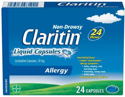 Claritin Non-Drowsy Allergy Liquid Capsules 24 Capsules