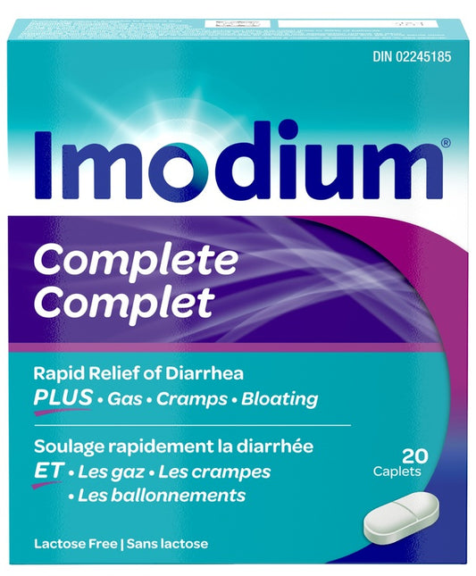 Imodium Complete Rapid Relief of Diarrhea 20 Caplets