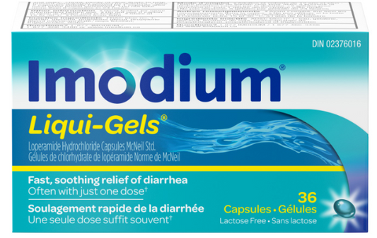 Imodium Diarrhea Relief Liqui-Gels 36 Capsules